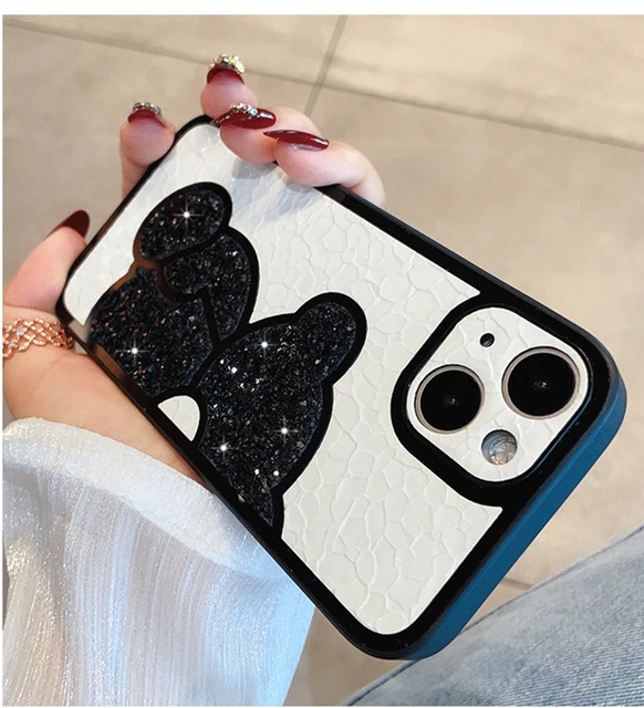 Funda de teléfono de lujo con purpurina y oso para iPhone 14, 13, 12, 11 Pro, Max, X, XR, XS, Max, Cortex, a prueba de golpes - Image 6