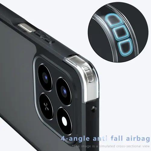 For Honor 400 Smart Case Matte Translucent Airbag Acrylic Armor Frosted Transparent Shell Shockproof Back Cover Funda - Image 3
