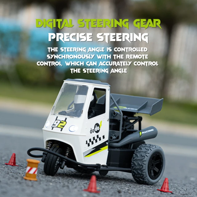 ZWN S810 Three Wheels RC Motorcycle With Light Spray 2.4G Remote Control Electric High Speed Emulation Motorcycles Toys For Kids 3