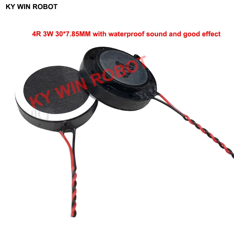 

2pcs/lot New Ultra-thin speaker waterproof 4 ohms 3 watt 3W 4R speaker Diameter 30MM 3CM thickness 7.85MM