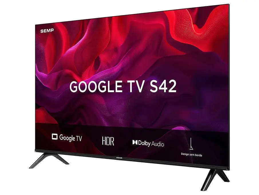 Smart TV 32" TCL HD LED 32S42 Google TV 2 HDMI 3