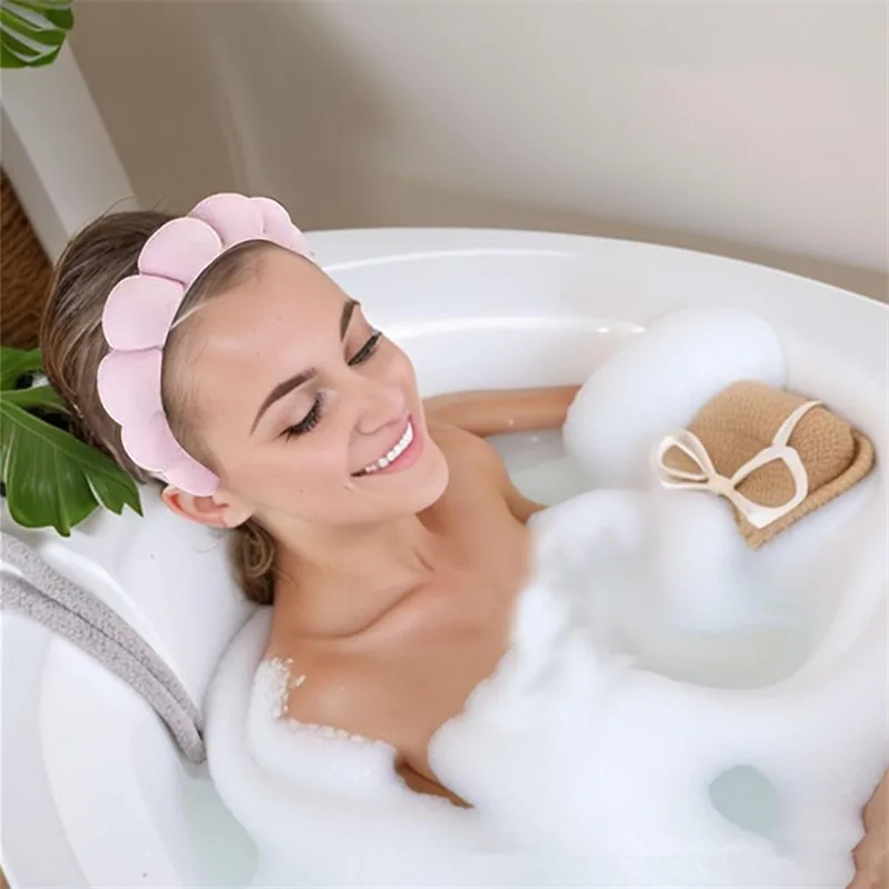 Chic Fried Dough Twists Sponge High Crown Headband Towel Fluffy Hair Hoops Wristband Womens Face Wash Hair Clips Accessories Set