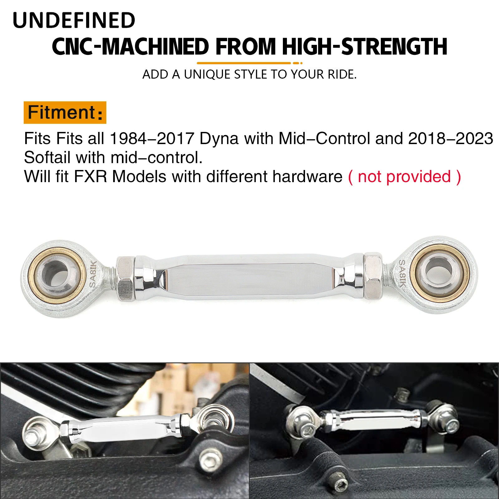 Black Mid Control Shift Linkage For Harley Davidson Dyna 1984-2022