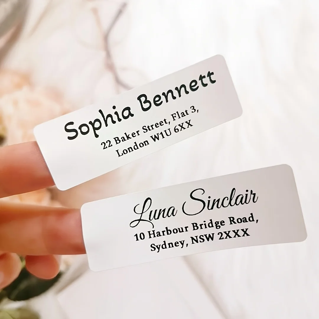 Small Address Labels Personalized 72pcs Personalized Address Labels Custom Name and Address Stickers for ...