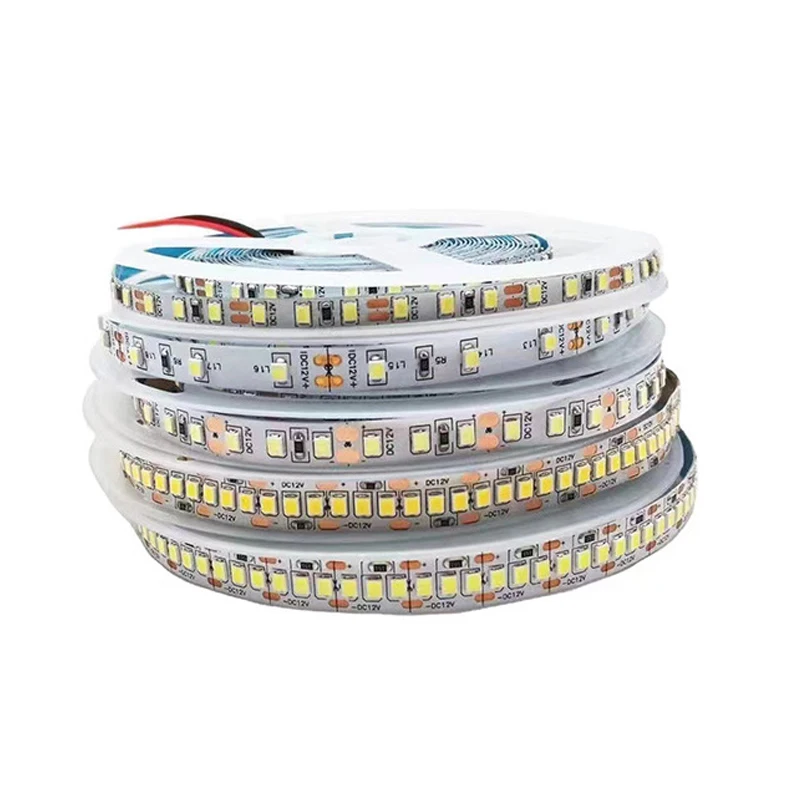 2835 5M 300 600 1200LEDs LED Strip DC12V 120LEDs/m Home Non-Waterproof IP20 Lamp Strip Flexible And Cuttable Soft Lamp Bar 5m led strip lights 12v 2835 flexible led tape 120leds m 240leds m waterproof ribbon diode white warm white home room decor