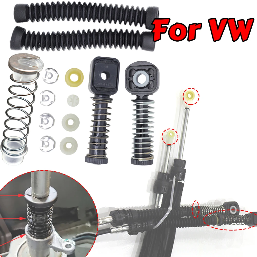 Manual Gear Shift Selector Lever Linkage Cable Bowden Bushing Sleeve Gaiter Repair For VW Golf MK5 Touran Tiguan Scirocco Polo