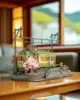 Robotime 3D Puzzles Sakura Journey DIY Model Building Toy with LED Light Wooden Craft Kits Tram Hobby for Kids Brain Teaser Gift 3