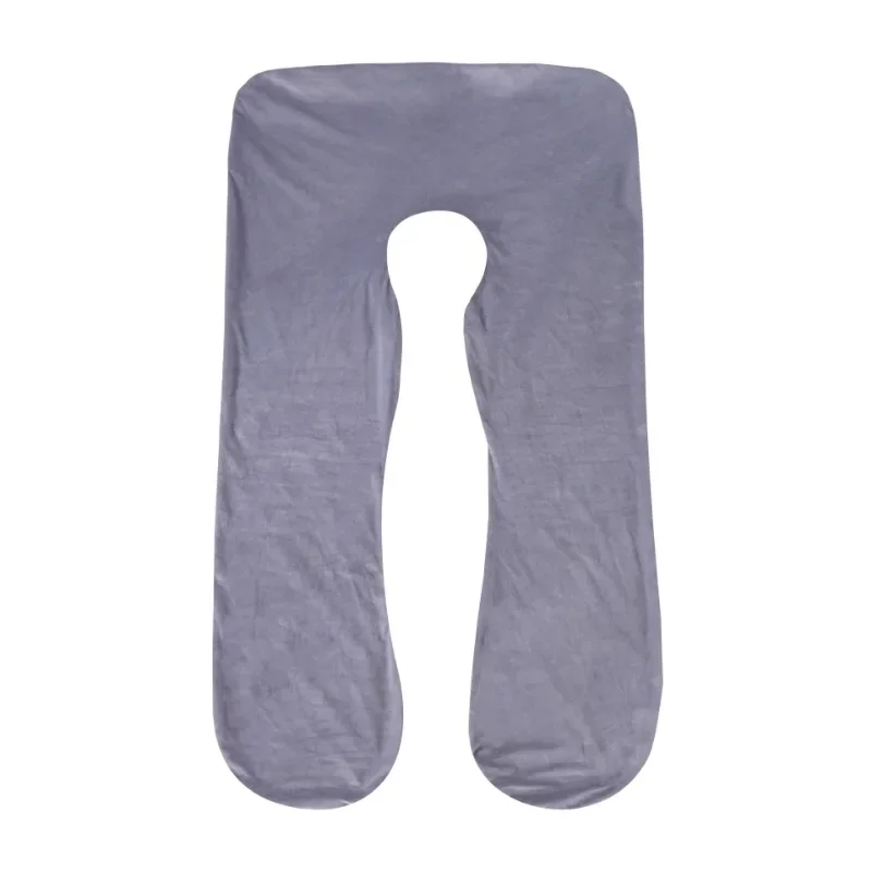U-shaped Crystal Velvet Maternity Pillow Removable Wash Pillow Case Comfortable and Breathable