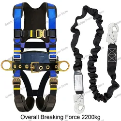 Five-point Aerial Work Safety Belt Full Body Harness Outdoor Rock Climbing Training Electrician Anti-fall Protection Equipment