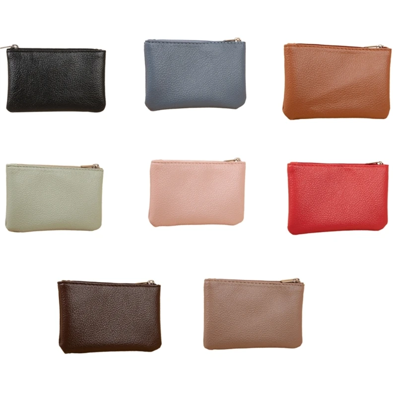 

Versatile PU Leather Coin Purse Compact Zipper Wallet for Men and Women Suitable for Shopping and Travel