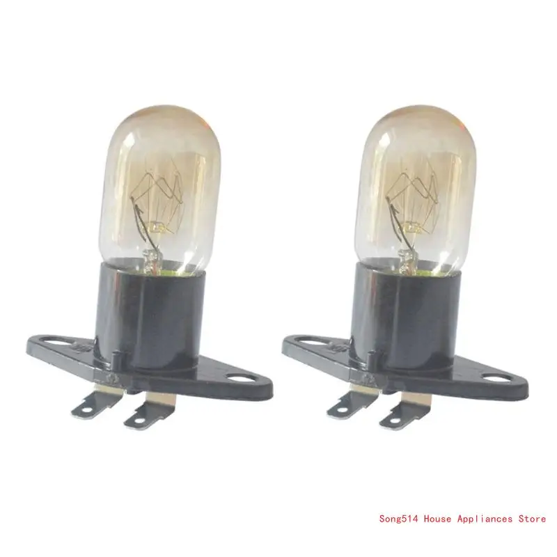 2 Stück Mikrowellen Birnen 20W 250V - Ersatzlampen Für Mikrowelle & Backofen