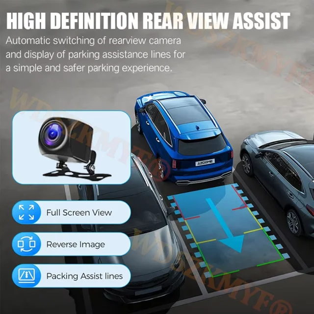 4K Car Dvr 2/3Channels Video Recorder Wifi Front inside Rear View Camera DashCam for Cars Camera 24H Parking Monitor Black Box 6
