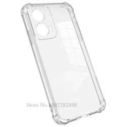 Shockproof Transparent Silicone Case - Durable Protective Cover - Moto G24 (Transparent Case)