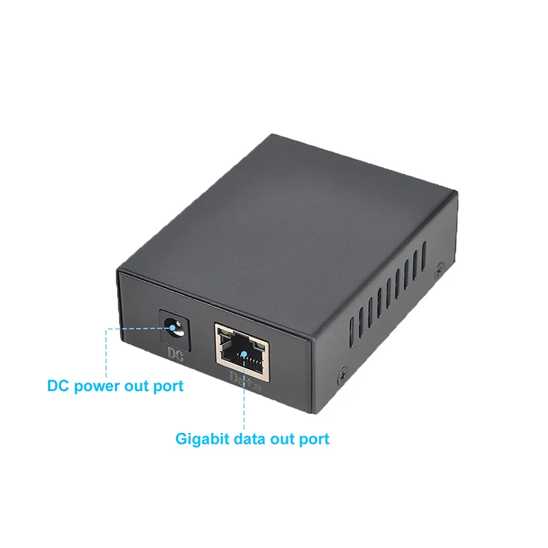 기가비트 POE 분배기, 표준 호환 10,100,1000Mbps 전력, 5V 4A POE-DC 및 RJ45 어댑터 분배기, IEEE 802.3af/at