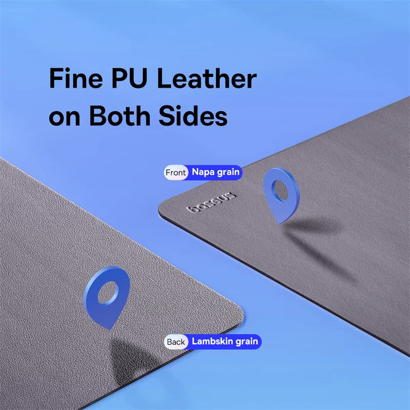 Premium Waterproof Non-Slip PU Leather Mouse Pad - 26x21cm Desk Mat for Gamers and Professionals