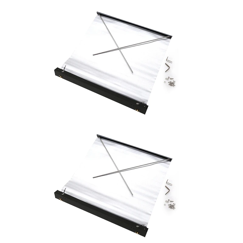 

2X Side Car Roof Top Tent Shade Awning Rain Canopy Sunshade Camping Tent For AXIAL SCX10 TRAXXAS TRX4,B