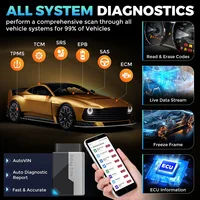 2025 KINGBOLEN Ediag Elite OBD2 Scanner All Systems Scan 15 Resets Car Diagnostic Tool Lifetime Free Update for IOS/Android 2