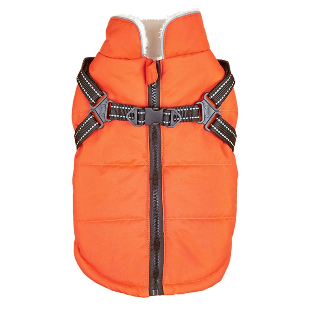 NewWinterDogClothesWaterproofSmallMediumDogsCoatVestwithHigh