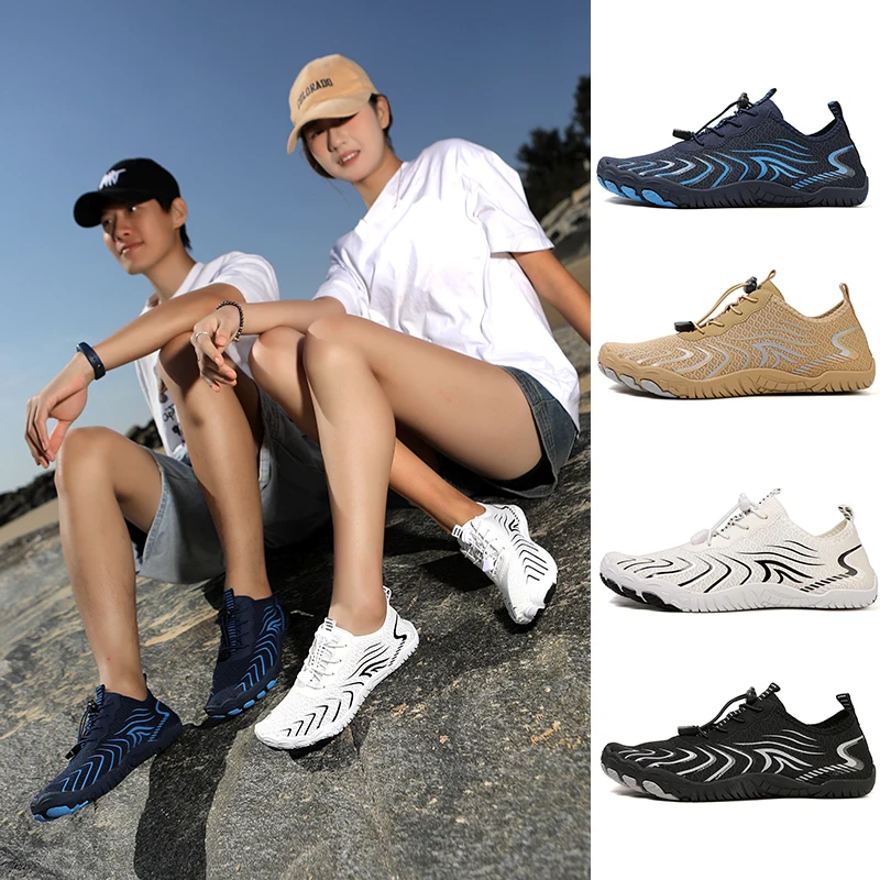 Man Barefoot Aqua Shoes Woman Water Shoes Outdoor Sports Beach Swimming Sandal Quick-Dry Non-Slip Hiking Wadding Fishing