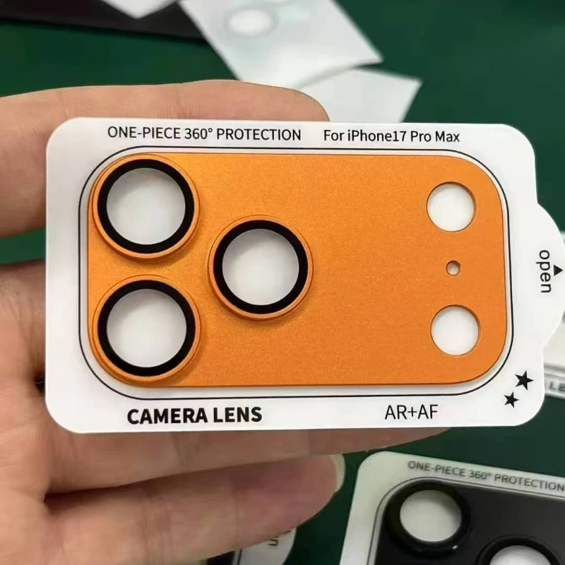 Premium Metal Armor Camera Lens Protector Glass - Enhanced Lens Protection Film
