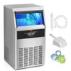 Commercial Ice Maker, 130lbs/24H, 60 Ice Cubes in 12-15 Minutes, 33lbs Storage Capacity LED Digital Display, for Bar Home Office 1