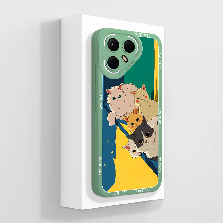 Artistic Oil Painting Style Soft Silicone Anti-Drop Phone Case Cover