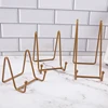 1pc Plate Display Stand Picture Easel Metal Plate Stands Holder Display Pictures Frame Photo Decorative Plate Dish Tabletop Arts 5
