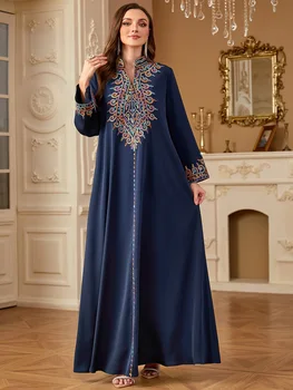Embroidery Muslim Long Dresses 1