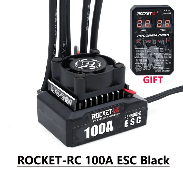 送料無料　ラジコン　ROCKET-RC ブラシレス ESC 130A 新品未使用 電子速度コントローラー,ブラシレスモーターesc,6v,5a,bec,冷却