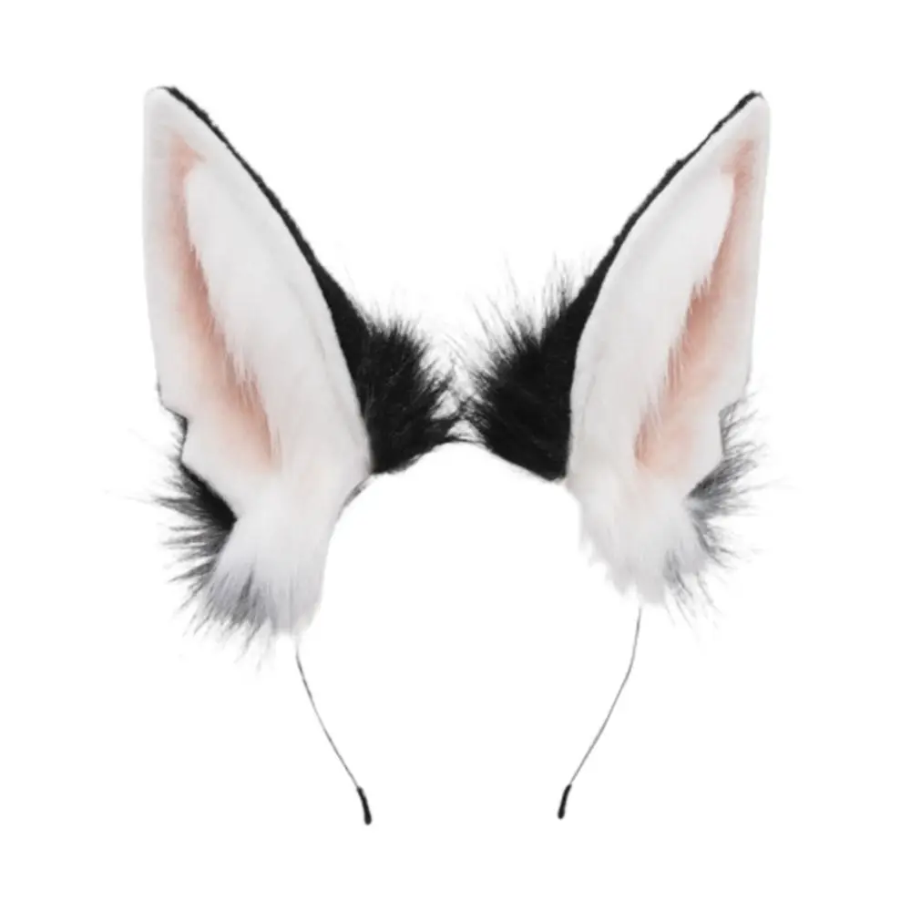 Christmas Women Animal Wolf Ears Headdress Plush Hairband Furry Lolita Headband Anime for Halloween Cosplay Accessories hair bands hair band hair accessories halloween headband cosplay headpiece cosplay accessories
