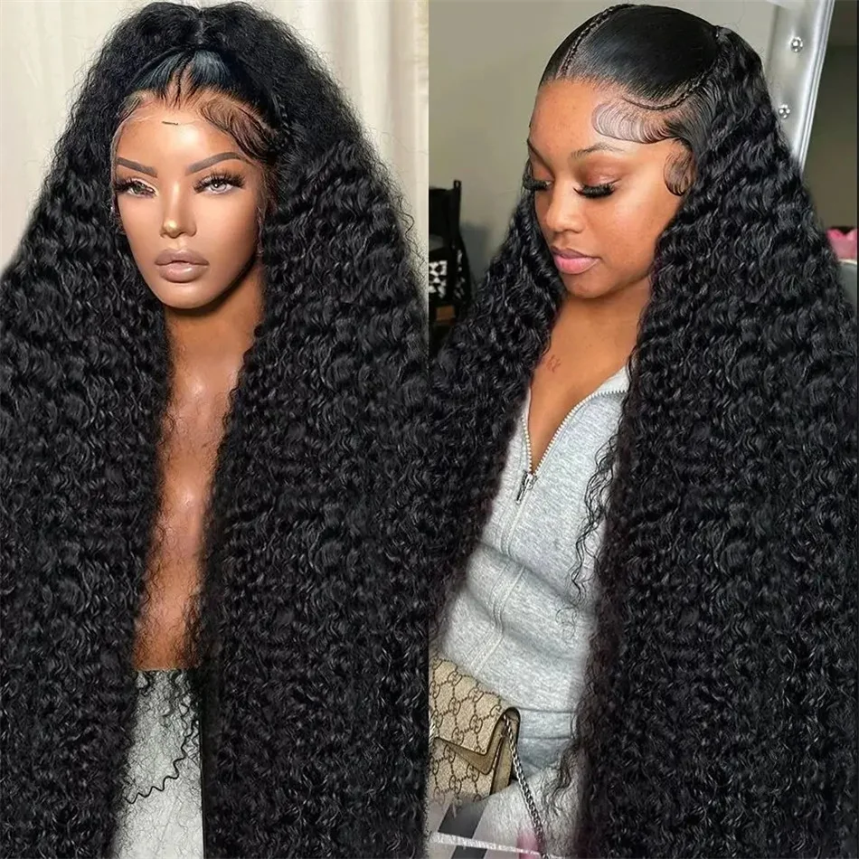 

Wiggogo 13x4 Hd Lace Frontal Wig Curly Lace Front Human Hair Wig Deep Wave Frontal Wig 13X4 Frontal Wig Glueless Wig Hd Lace Wig