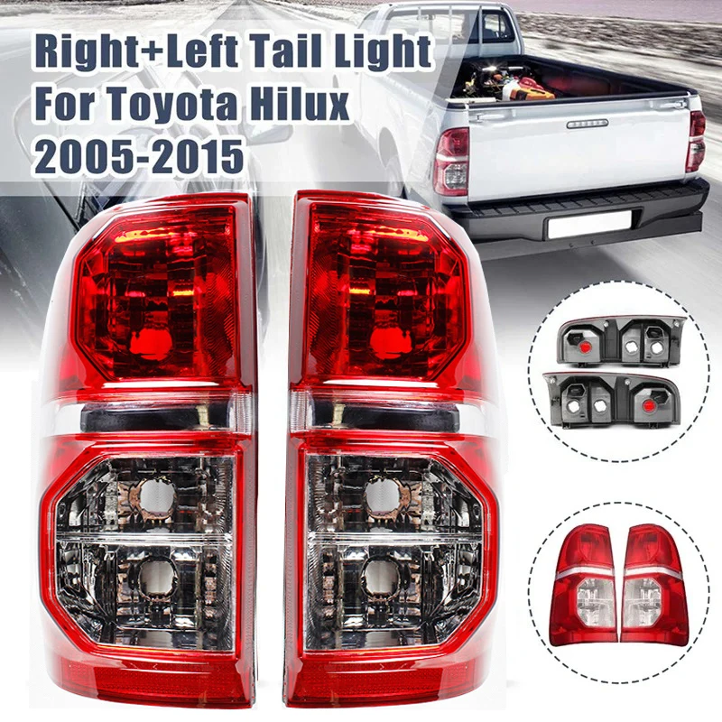 

Auto Left Right Rear Tail Light For Toyota Hilux 2005-2015 Car Side Tail Light Brake Lamp Taillight With Harness Without Bulbs