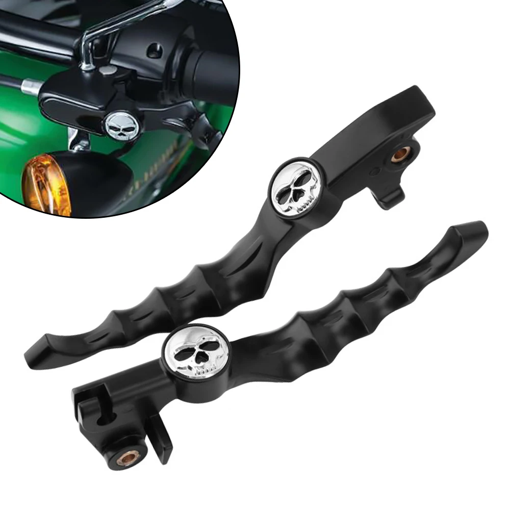 

Motorcycle Brake Clutch Lever Skull Style For Yamaha VStar Drag Star XVS 400/650 XVS 1100 1999-2009 96/16 Left Right Side