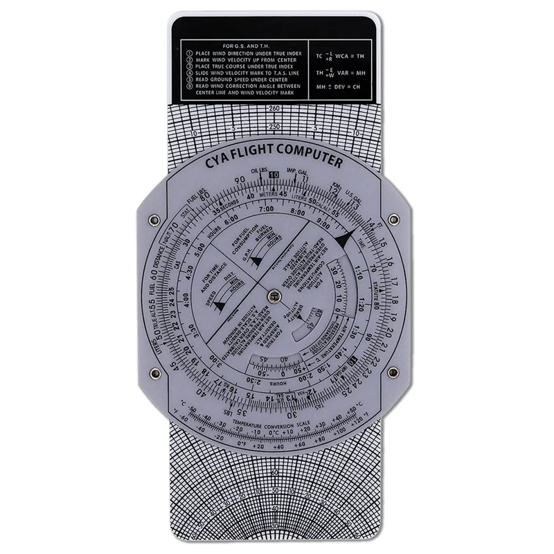 

Flight Computer Aviation Plotter Circular Slide Rule Used In Aviation Flight Training Pilot Training, Internships