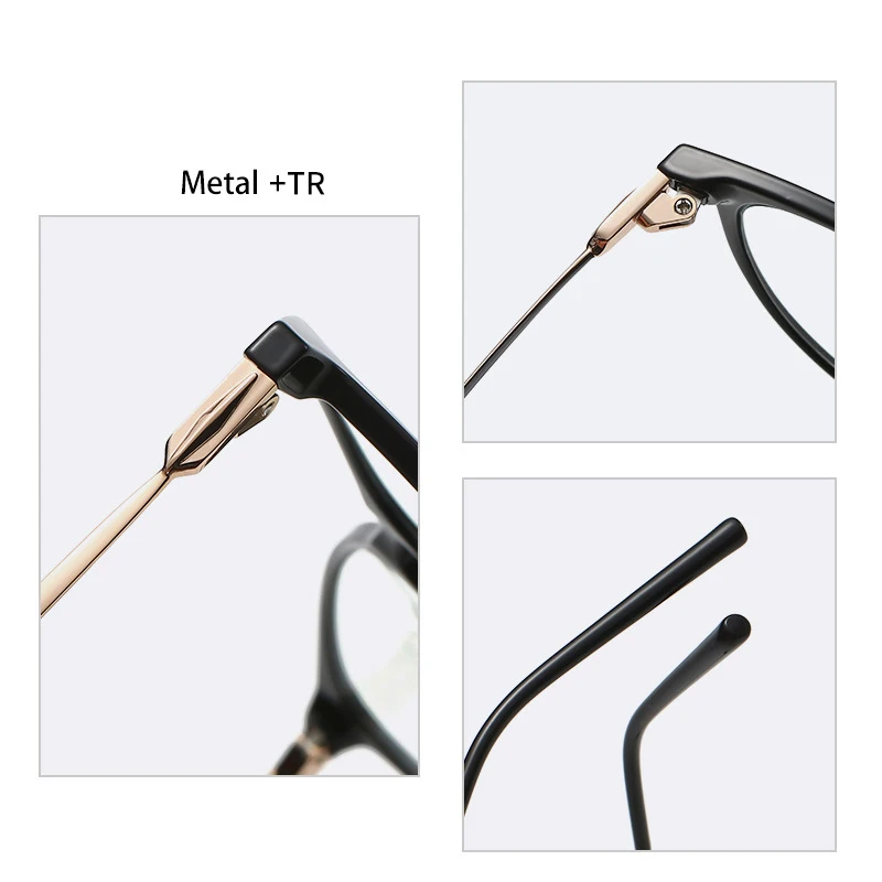 Retro Leopard Black Photochromic Reading Glasses Women Blue Light Filter Resin Reader Sunglasses With Diopter 0 +4.5 To +6.0