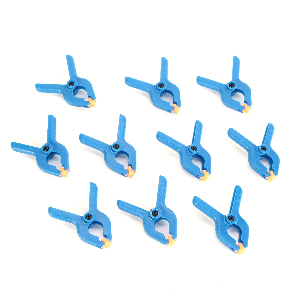 Description Picture 6 of itemHot Sale Practical Useful Spring Clamps 10pcs 2 Inch Blue Heavy-duty Jaw Opening Nylon Grip Plastic Woodworking