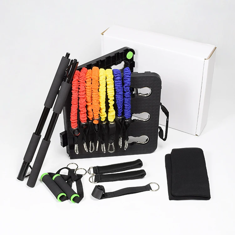 Adjustable Pilates Bar Stick with Multi-function Push Up Board Training Set Gym Equipment