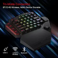 Redragon K585 PRO Wireless One-Handed Mechanical Keyboard 42 Keys 3-Mode RGB 7 Onboard Macro Keys Detachable Wrist Support - Image 2