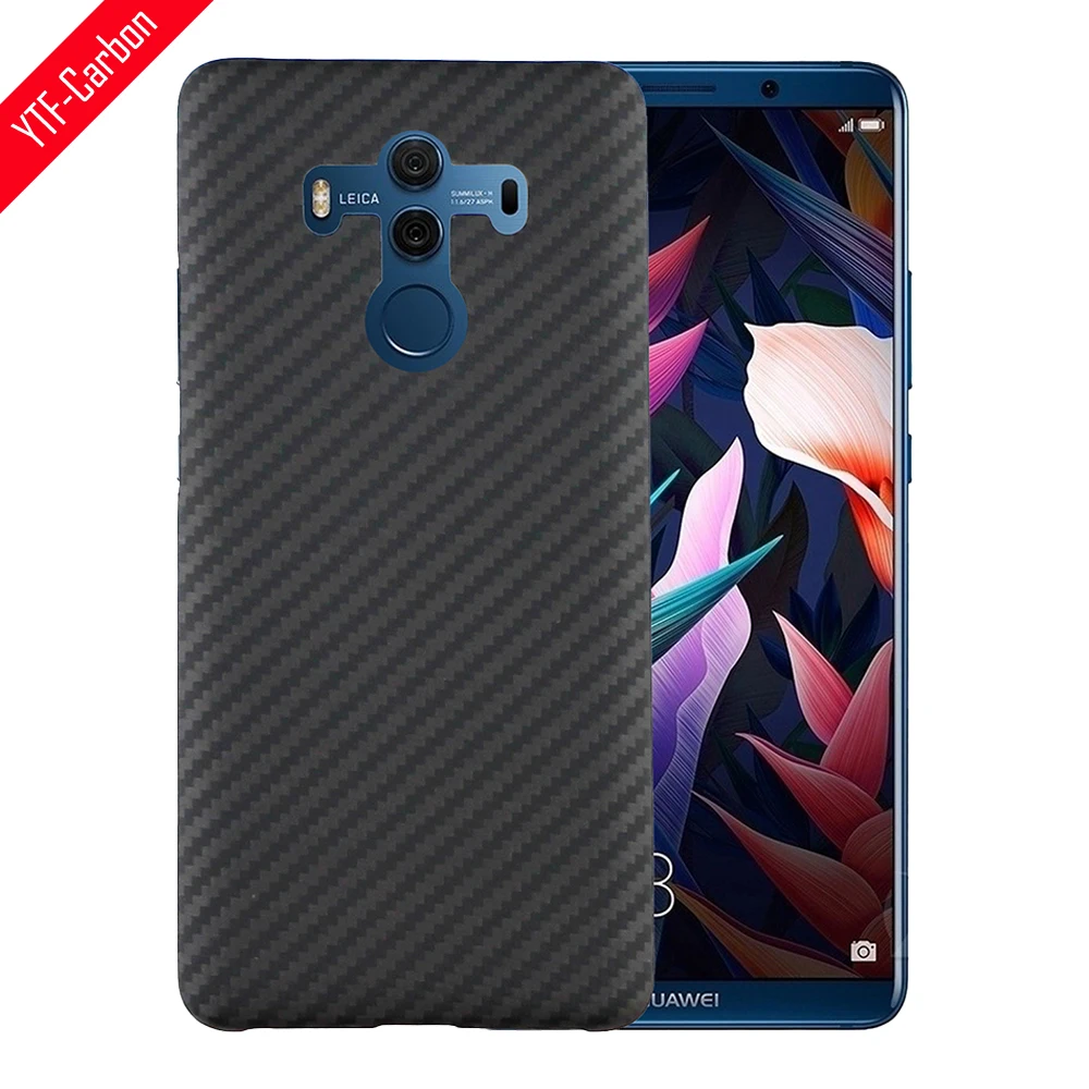 

YTF-Чехлы из углеродного волокна для Huawei mete 10 pro, матовый чехол из арамидного волокна для mete 10 pro, противоударный Ультратонкий чехол для телефона