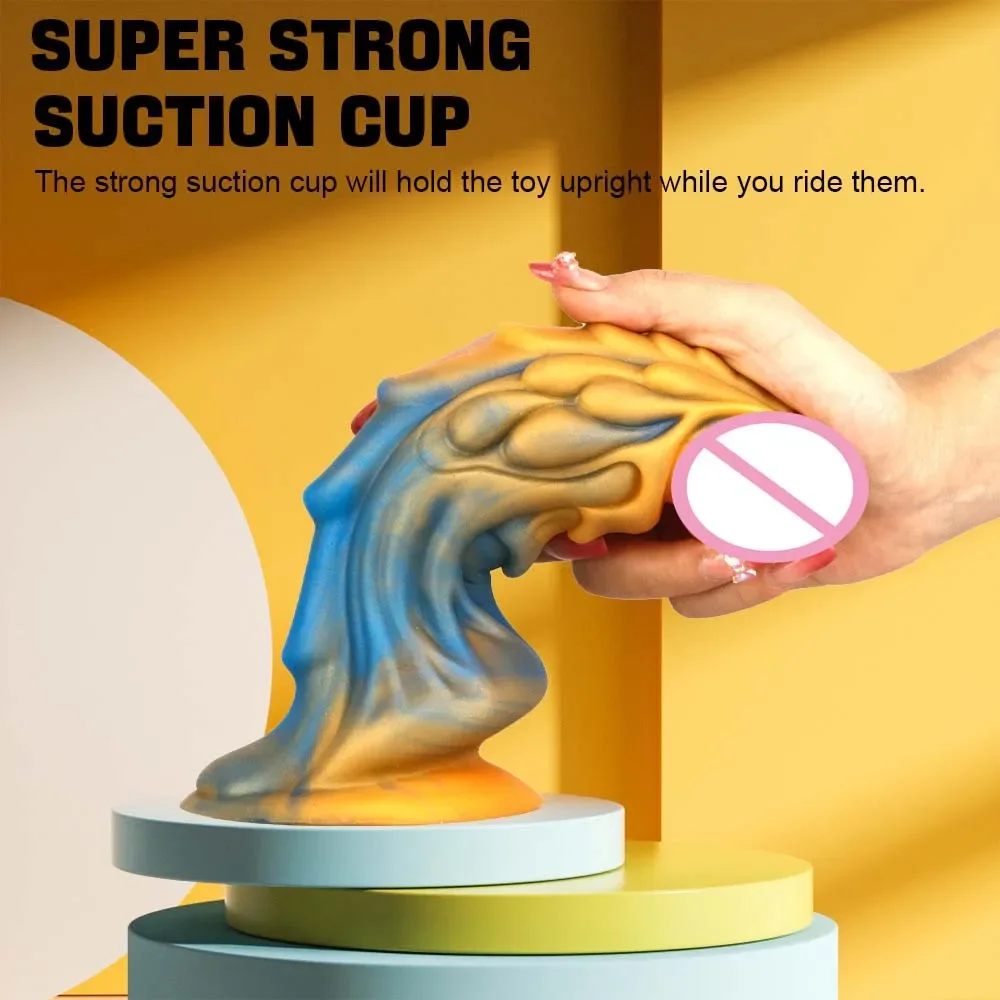 Luminous Monster Dildos for Women Adult Sex Toys Realistic Dildo with Suction Cup Gode Huge Silicone Fake Penis For Anal Toys