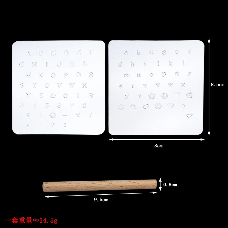 Set of plastic punch alphabet number stamps for leather tools professional leather drilling