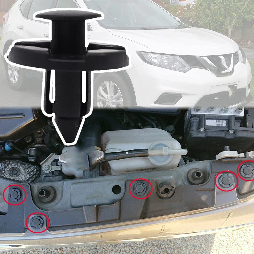 Car Wheel Arch Lining Trim Bumpers Clips Fastener Facias Mud Splash