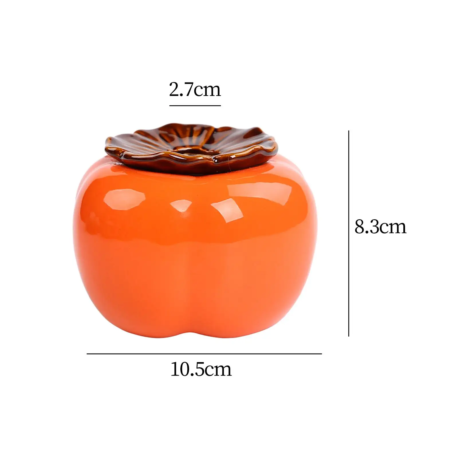 Flower Pot Table Centerpiece Persimmon Vase Figurine for Home Office Balcony