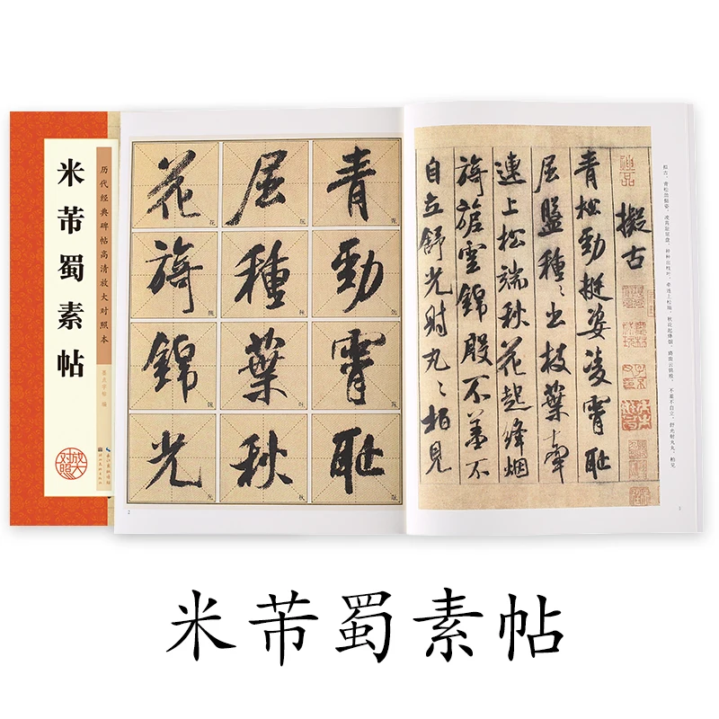 

Chinese Copybook Calligraphy Writing Stone Inscriptions Past Dynasties HD Edition Appreciation Book Mi Fu Shusu Tie Textbook