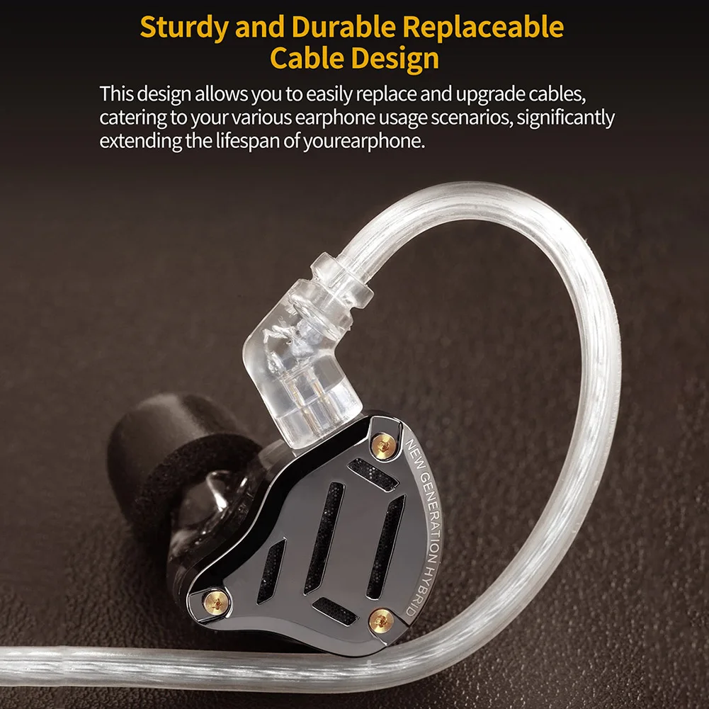 KZ ZS10 프로 2 하이파이 인이어 베이스 이어버드, 메탈 이어폰, 4 레벨 튜닝 스위치 헤드폰, 스포츠 모니터, 사운드 소음 감소 헤드셋