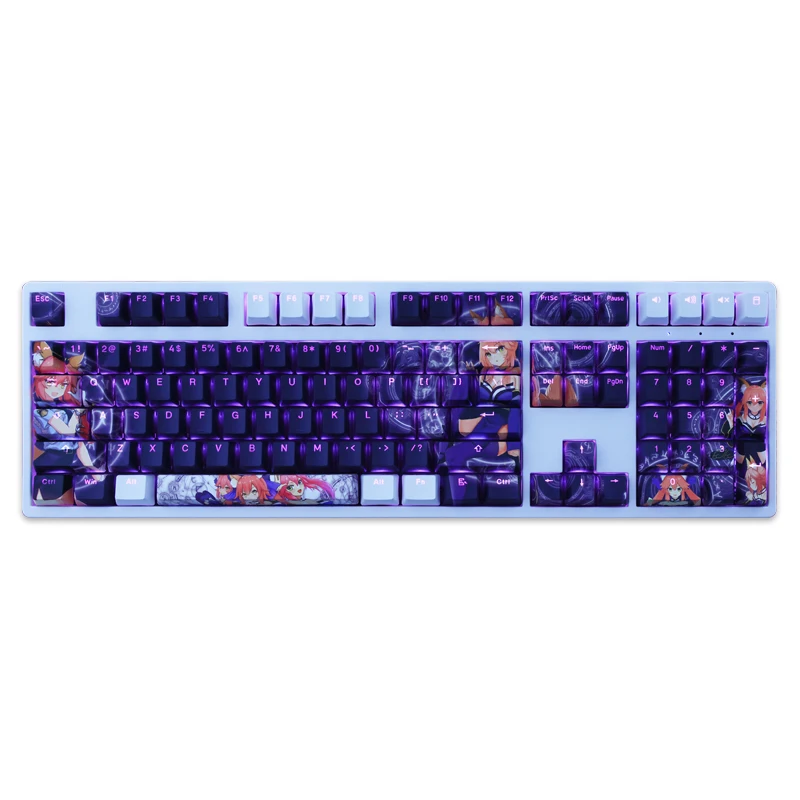 Desenhos Animados Anime Gaming Keycaps Pbt Dye Subbed Keycaps Perfil Oem Keycap Retroiluminado Destino Grande Ordem Fgo Tamamo no Mae Conjunto - Imagem 5