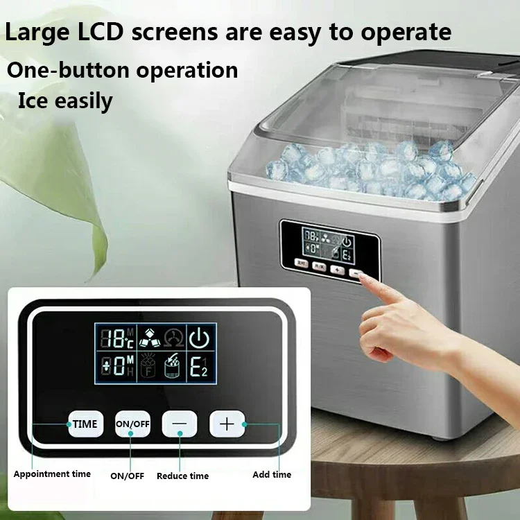 YYHC-Ice machines 25kg Automatic Commercial Home Cube Ice Small Mini Portable Countertop Ice Maker Machine For Beverage