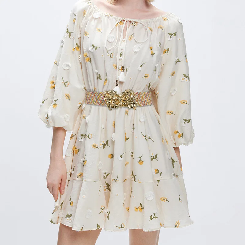 

Ремень с металлической пряжкой и крючком Женский, эластичный модный пляжный Повседневный плетеный пояс фиолетового и розового цветов, с 3D изгибом