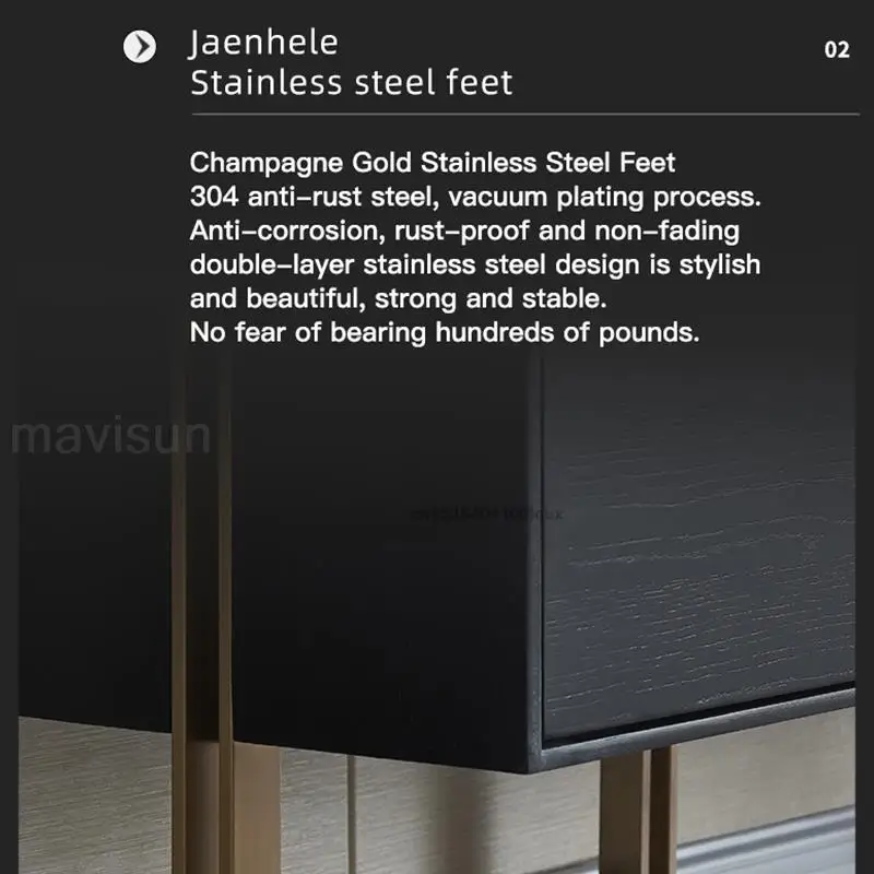 Black Modern Light Luxury Sideboard Living Room Italian Furniture Decoration Cabinet Simple Minimalist Sideboard With Drawers