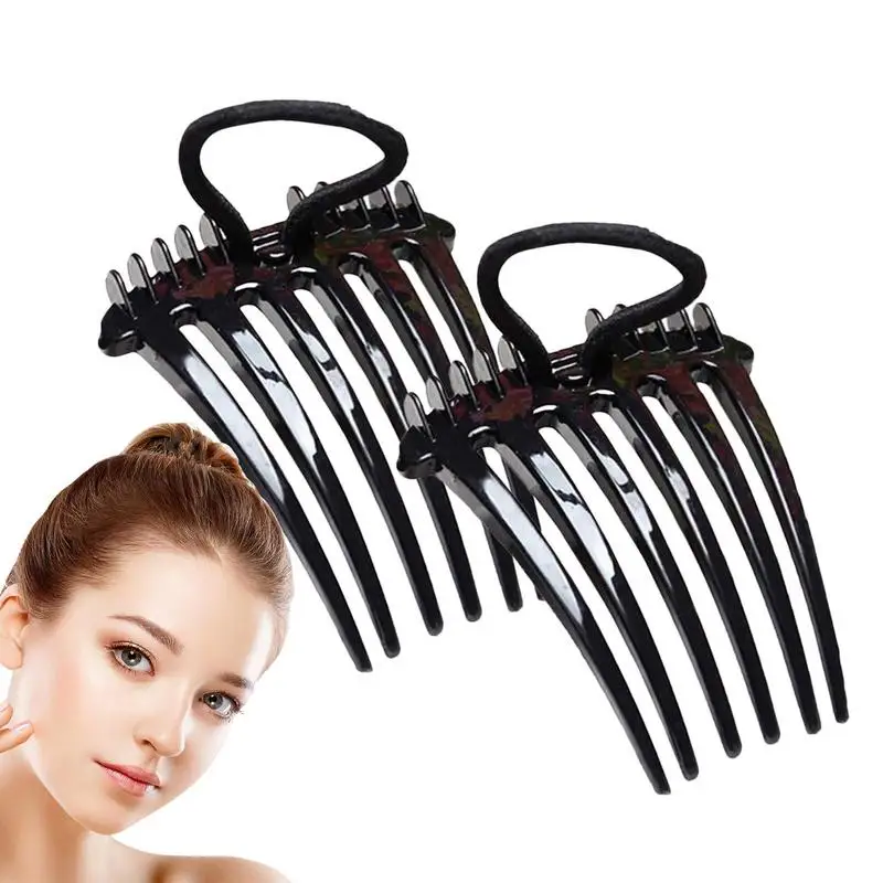 Invisible Hair Clips Hair Bun Invisible Clip 2PCS Comb Accessories To Boost Top Hair Bun Hair Volume Clip Insert Tool